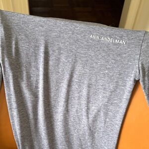 Gray Long Sleeve Women's Top Ann Andelman- designer Small